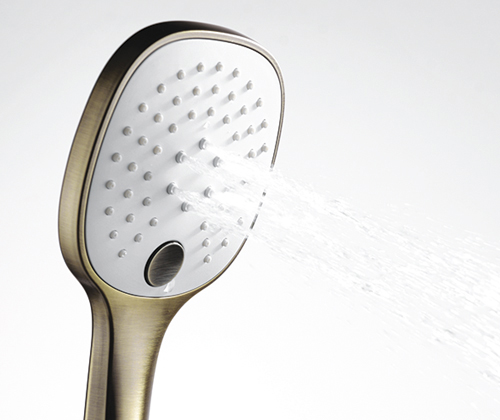 Wasserkraft Душевая лейка 11,6х4,7хh25,3 см, цвет: бронза A050