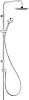 Kludi Logo Душевая стойка: ручной душ 1 вид струи, верхний душ 20 см, цвет: хром 6809305-00