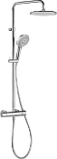 Kludi Freshline Душевая стойка: ручной душ 3 вида струи, шланг, верхний душ 20 см, цвет: хром 6709205-00