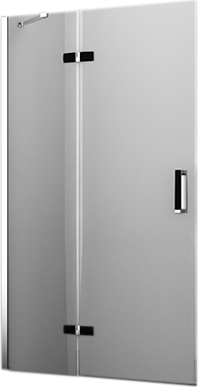 Душевая дверь в нишу Wasserkraft Aller 10H05LB black matt, 120 см 10H05LBLACK MATT