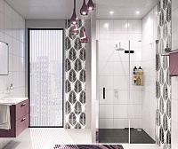 Душевая дверь в нишу Wasserkraft Aller 10H05RB black matt, 120 см 10H05RBLACK MATT