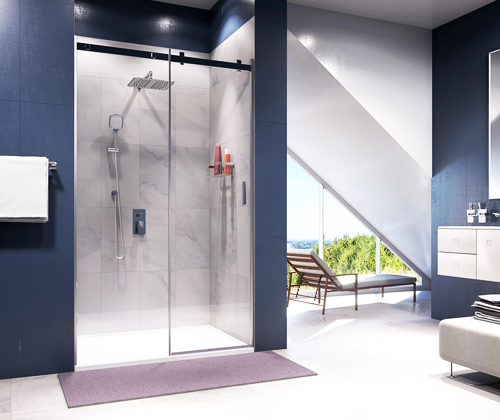 Душевая дверь в нишу Wasserkraft Alme  120 см 15R05