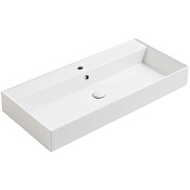 Simas Agile Раковина подвесная 101х46 см, с переливом, 1 отверстие под смеситель, цвет: белый глянц. AG101 bi*1