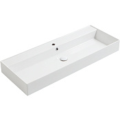 Simas Agile Раковина подвесная 121х46 см, с переливом, 1 отверстие под смеситель, цвет: белый глянц. AG121 bi*1