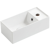 Simas Agile Раковина подвесная 40х20 см, с переливом, 1 отверстие под смеситель, цвет: белый глянц. AG20 bi*1