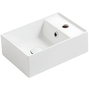 Simas Agile Раковина подвесная 40х27 см, с переливом, 1 отверстие под смеситель, цвет: белый глянц. AG40 bi*1