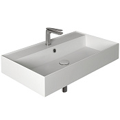 Simas Agile Раковина подвесная 81х46 см, с переливом, 1 отверстие под смеситель, цвет: белый глянц. AG81 bi*1