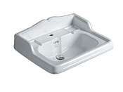 Simas Arcade Раковина подвесная 68х54 см, с переливом, 3 отверстия под смеситель, цвет: белый глянц. AR824bi*3