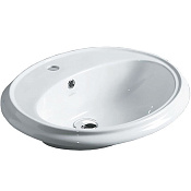 Simas Arcade Раковина встраиваемая 61х50,5 см, 1 отверстие под смеситель, цвет: белый глянцевый AR859bi*1