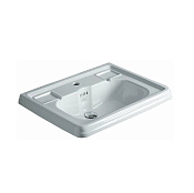 Simas Arcade Раковина подвесная 73х54 см, с переливом, 1 отверстие под смеситель, цвет: белый глянц. AR854bi*1