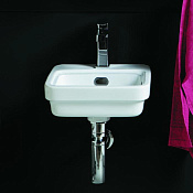 Simas Evolution Раковина подвесная 31х27 см, с переливом, 1 отвер. под смеситель, цвет: белый глянц. EVO13bi*1