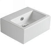 Simas Frozen Раковина подвесная 43х33,5 см, с переливом, 1 отвер. под смеситель, цвет: белый глянц. FZ14bi*1