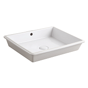 Simas Top e lavabi d'Arredo Раковина под столешницу 55х35 см, с переливом, цвет: белый глянцевый S60 bia