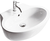 Simas Lft Spazio Раковина подвесная 60х44 см, с переливом, 1 отвер. под смесит., цвет: белый глянц. LFT24bi*1