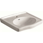 Simas Londra Раковина подвесная 58х45 см, с переливом, 3 отверстия под смеситель, цвет: белый глянц. LO914bi*3