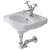 Simas Londra Раковина подвесная 38х31 см, с переливом, 1 отверстие под смеситель, цвет: белый глянц. LO944bi*1