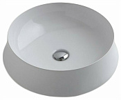 Simas Sharp Раковина чаша d50 см, без перелива и отверстия под смеситель, цвет: белый глянцевый SH01bi*0