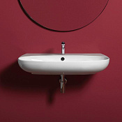 Simas Vignoni Раковина подвесная 80х50 см, с переливом, 1 отвер. под смеситель, цвет: белый глянц. VI11bi*1