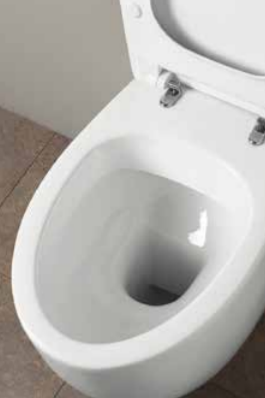 Simas Bormio Унитаз подвесной безободковый 35х52 см, без крышки-сиденья, цвет: белый глянцевый BR18bi