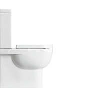 Simas E-Line Чаша для унитаза моноблок 35,5х62 см, универсальный слив, цвет: белый глянцевый EL07bi