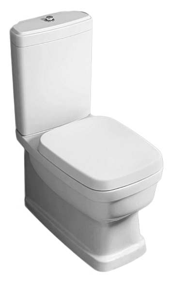 Simas Evolution Чаша для унитаза моноблок 37х64 см, универсальный слив, цвет: белый глянцевый EVO07bi