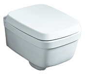 Simas Evolution Унитаз подвесной 37х52 см, без крепежа F85, цвет: белый глянцевый EVO18bi