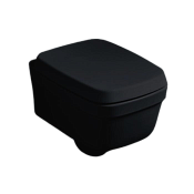 Simas Evolution Унитаз подвесной 37х52 см, без крепежа F85, цвет: nero EVO18nero