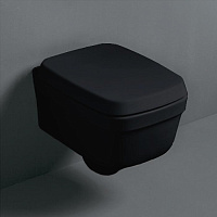 Simas Evolution Унитаз подвесной 37х52 см, без крепежа F85, цвет: nero EVO18nero