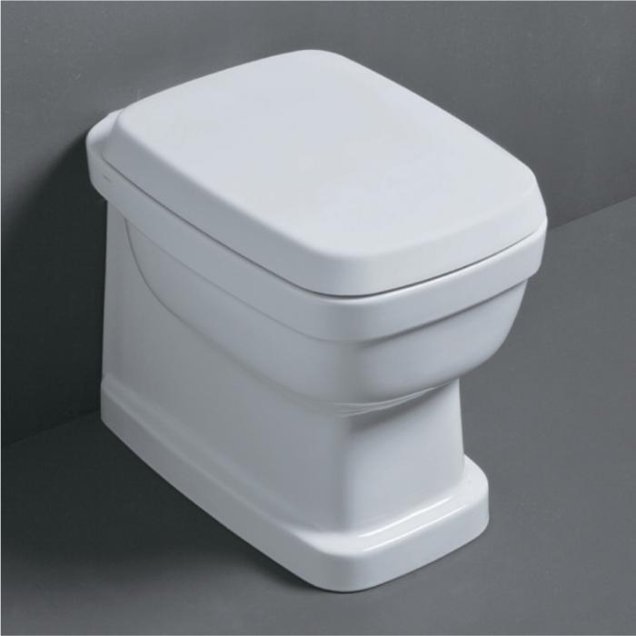 Simas Evolution Унитаз приставной 37х54 см, универсал. слив, без крышки-сиденья, цвет: белый глянц. EVO01bi