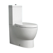 Simas Lft Spazio Чаша для унитаза моноблок 35х63 см, универсальный слив, цвет: белый глянцевый LFT25 bi