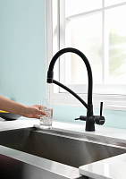 Paulmark Siеgen Смеситель для кухни с гибким изливом, цвет: антрацит Si213111-401TB