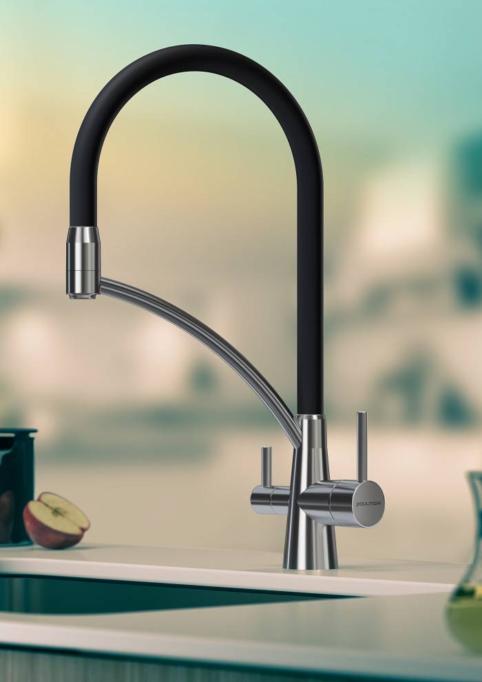 Paulmark Siеgen Смеситель для кухни с гибким изливом, цвет: хром Si213111-CR