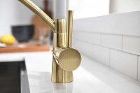 Paulmark Siеgen Смеситель для кухни с гибким изливом, цвет: бронза-белый Si213111-BrW