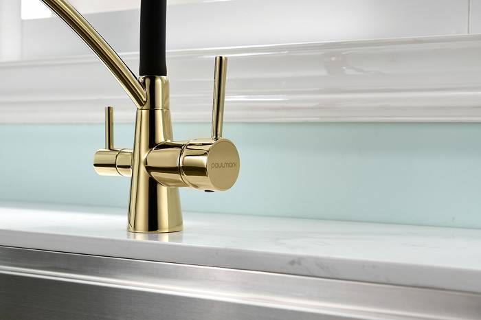 Paulmark Siеgen Смеситель для кухни с гибким изливом, цвет: золото Si213111-G