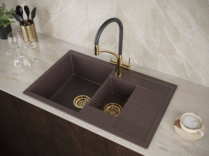 Paulmark Siеgen Смеситель для кухни с гибким изливом, цвет: золото Si213111-G