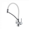 Paulmark Siеgen Смеситель для кухни с гибким изливом, цвет: хром-белый Si213111-CrW
