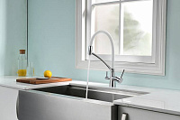 Paulmark Siеgen Смеситель для кухни с гибким изливом, цвет: хром-белый Si213111-CrW