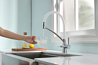 Paulmark Siеgen Смеситель для кухни с гибким изливом, цвет: хром-белый Si213111-CrW