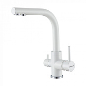 Paulmark Essen Смеситель для кухни с гибким изливом, цвет: белый матовый Es213011-431TW