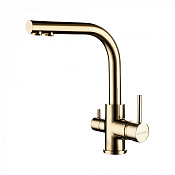 Paulmark Essen Смеситель для кухни с гибким изливом, цвет: золото Es213011-G