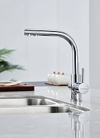 Paulmark Essen Смеситель для кухни с гибким изливом, цвет: хром Es213011-CR