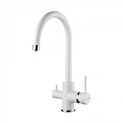 Paulmark Essen Смеситель для кухни с гибким изливом, цвет: белый матовый Es213211-431