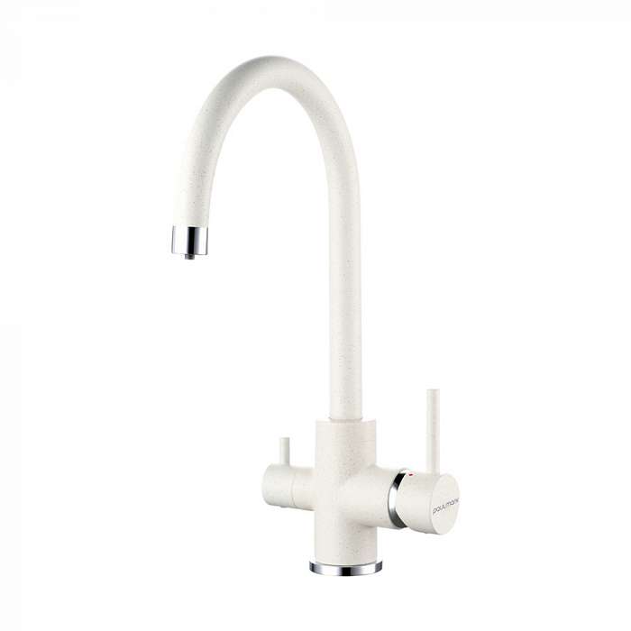 Paulmark Essen Смеситель для кухни с гибким изливом, цвет: белый Es213211-331