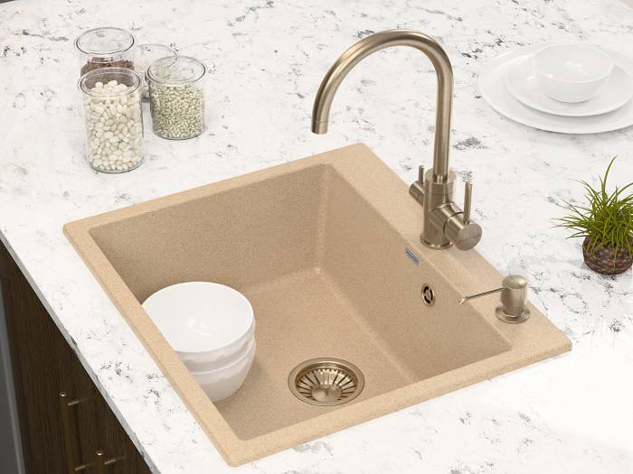 Paulmark Essen Смеситель для кухни с гибким изливом, цвет: бронза Es213211-BR