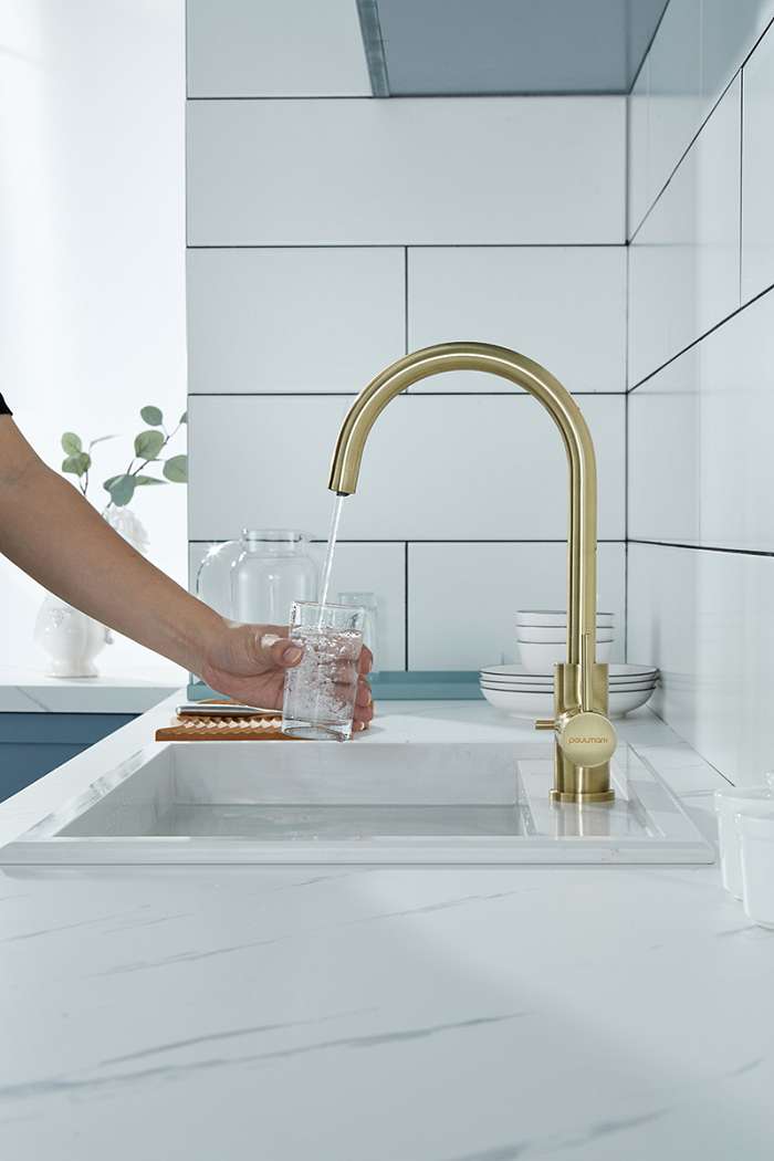 Paulmark Essen Смеситель для кухни с гибким изливом, цвет: бронза Es213211-BR