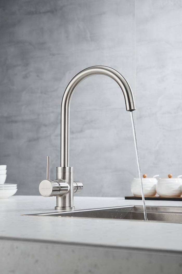 Paulmark Essen Смеситель для кухни с гибким изливом, цвет: никель Es213211-NI