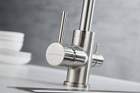 Paulmark Essen Смеситель для кухни с гибким изливом, цвет: никель Es213211-NI