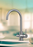 Paulmark Essen Смеситель для кухни с гибким изливом, цвет: никель Es213211-NI