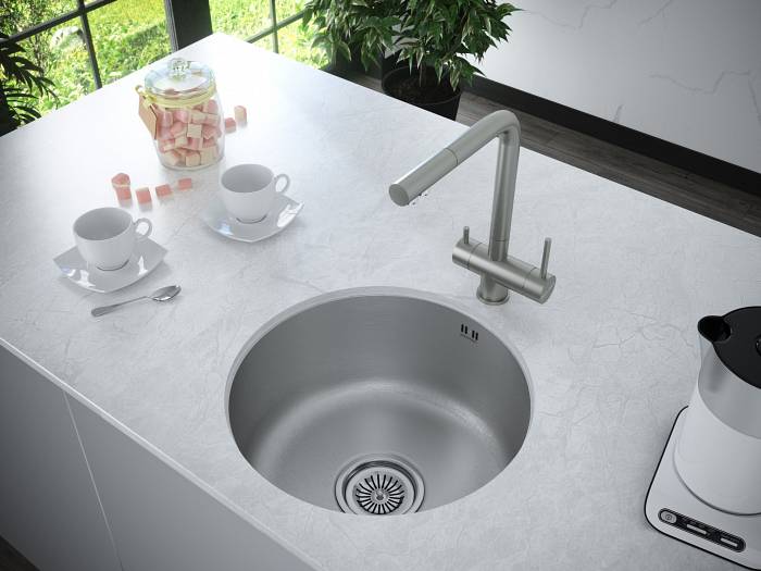 Paulmark Skalen Смеситель для кухни высота излива 29,8 см, цвет: нержавеющая сталь Sk213020-SS