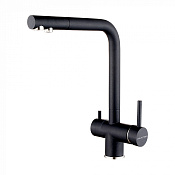 Paulmark Skalen Смеситель для кухни высота излива 29,8 см, цвет: черный металлик Sk213020-418